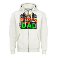 Oatmeal Heather racing dad with racing oto equipment Zipper Hoodie - AdoDesignShop