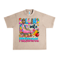 Rolling Into Preschool Grade Urban Heavy Tee | Teevron