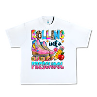 White rolling into preschool grade Urban Heavy Tee - texasbilliewilder