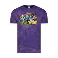 Cloud Purple farm animals truck Vintage Tee - Zillion Design Studio