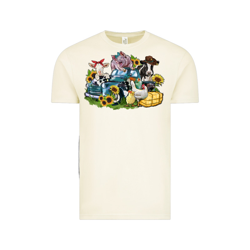 Farm Animals Truck Vintage Tee by Zillion Design Studio | Teevron