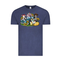 Vintage Denim farm animals truck Vintage Tee - Zillion Design Studio