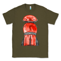 Army Green red leg guard fa element Classic Tee - FaDigitalArtStudio