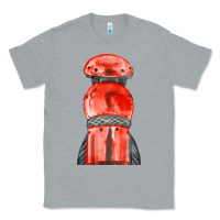 Heather Grey red leg guard fa element Classic Tee - FaDigitalArtStudio