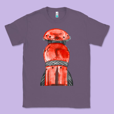 Red Leg Guard Fa Element Classic Tee Designed By Fadigitalartstudio