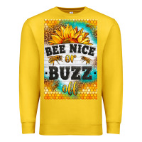 Lemon bee nice or buzz off Premium Sweatshirt - LillyAllenDesigns