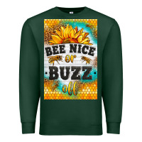Sports Green bee nice or buzz off Premium Sweatshirt - LillyAllenDesigns