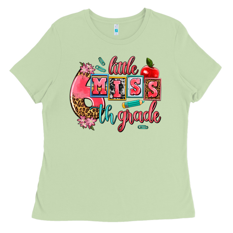 Little Miss 6 Th Grade Ladies Tee by AdoDesignShop | Teevron