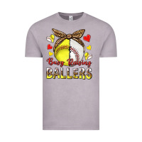 Vintage Zinc busy raising ballers with baseball and softball Vintage Tee - texasbilliewilder