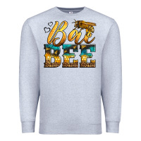 Heather Grey Western Queen Bee Premium Sweatshirt - LillyAllenDesigns