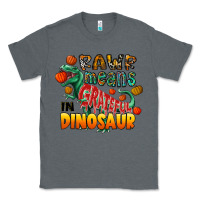 Charcoal Heather rawr means grateful in dinosaur Classic Tee - CowhideDigitalArt