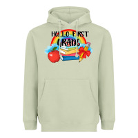 Matcha back to school hello first grade 3200x2400 Heavyweight Hoodie - AdoDesignShop