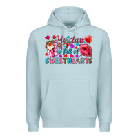 Blue Mist my class is full of sweethearts Premium Hoodie - NancyCooperArtShop