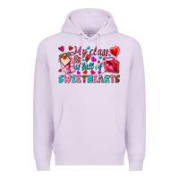 Lilac my class is full of sweethearts Premium Hoodie - NancyCooperArtShop