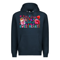 Navy my class is full of sweethearts Premium Hoodie - NancyCooperArtShop