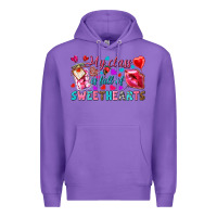 Purple my class is full of sweethearts Premium Hoodie - NancyCooperArtShop