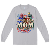 Moon Dust American Mom 4th of July Long Sleeve Tee - CowGirlArtShop