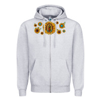 Sunflower Lady Of Guadalupe Zipper Hoodie | Teevron