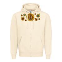 Sandshell sunflower lady of guadalupe Zipper Hoodie - JahusDesignShop