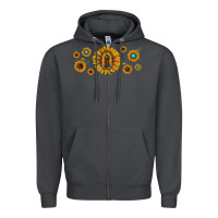 Smoke sunflower lady of guadalupe Zipper Hoodie - JahusDesignShop