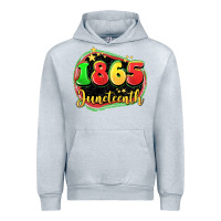 Heather Grey 1865 juneteenth Urban Hoodie - LillyAllenDesigns
