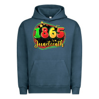 Pigment Midnight Navy 1865 juneteenth Urban Hoodie - LillyAllenDesigns