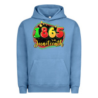Pigment Pebble Blue 1865 juneteenth Urban Hoodie - LillyAllenDesigns