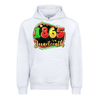 White 1865 juneteenth Urban Hoodie - LillyAllenDesigns