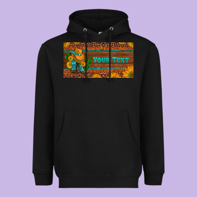 (preview)custom Cowboy Boots Sunflowers And Cactus License Plate Heavyweight Hoodie Designed By Artiststas
