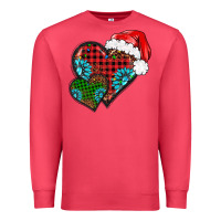 Cardinal Christmas heart gemstones leopard Premium Sweatshirt - BarkalooDesign