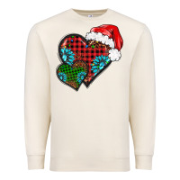 Sandshell Christmas heart gemstones leopard Premium Sweatshirt - BarkalooDesign