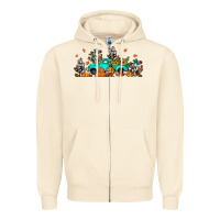 Sandshell fall cactus pumpkin truck Zipper Hoodie - JahusDesignShop