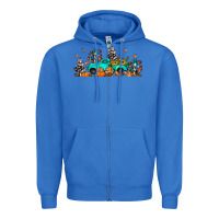True Royal fall cactus pumpkin truck Zipper Hoodie - JahusDesignShop