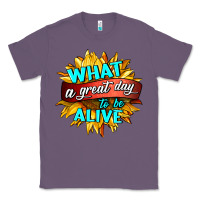 Lavender what a great day to be alive Classic Tee - HRA Design Shop