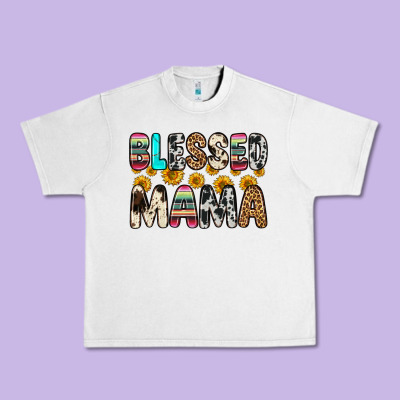 Blessed Mama Urban Heavy Tee Designed By Zillion Design Studio