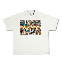 Pistachio blessed mama Urban Heavy Tee - Zillion Design Studio