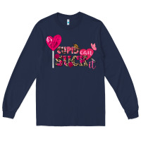Navy cupid can suck it valentine's day Long Sleeve Tee - FaDigitalArtStudio