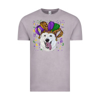 Vintage Zinc mardi gras hat  white shepherd Vintage Tee - RanaPortraitStore