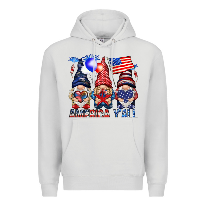 America Yall Premium Hoodie by NancyCooperArtShop | Teevron
