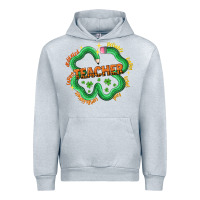 Heather Grey teacher st patricks day Urban Hoodie - LillyAllenDesigns