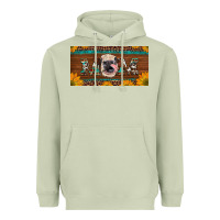 Matcha western heifer mom with sunflowers and turquoise license plate Heavyweight Hoodie - Artiststas