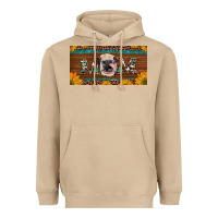 Western Heifer Mom With Sunflowers And Turquoise License Plate Heavyweight Hoodie | Teevron