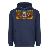 Navy western heifer mom with sunflowers and turquoise license plate Heavyweight Hoodie - Artiststas