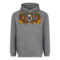 Storm western heifer mom with sunflowers and turquoise license plate Heavyweight Hoodie - Artiststas