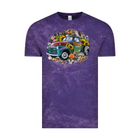 Cloud Purple vintage truck western Vintage Tee - Zillion Design Studio