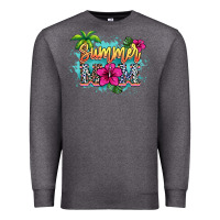 Charcoal Heather summer mom Premium Sweatshirt - NancyCooperArtShop