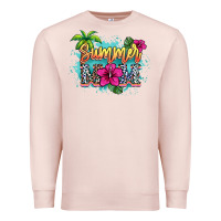Pale Pink summer mom Premium Sweatshirt - NancyCooperArtShop