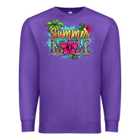 Purple summer mom Premium Sweatshirt - NancyCooperArtShop