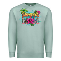 Seafoam summer mom Premium Sweatshirt - NancyCooperArtShop