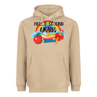 Mushroom back to school hello second grade 3200x2400 Heavyweight Hoodie - AdoDesignShop